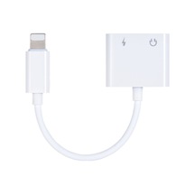 Lemestar iphone 7 8 7 Plus için Lightning 3.5mm Şarj Splitter 2'li 1 Aux Adaptör Bluetooth Kulaklık