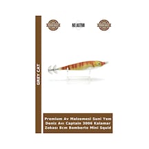 Premium Av Malzemesi Suni Yem Deniz Avı Captain 3006 Kalamar Zokası 8cm Bomberto Mini Squid