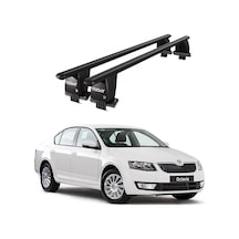 Royal Skoda Octavia Iıı 2013 Ve Sonrası Uyumlu Siyah Kilitli Ara Atkı Port Bagaj Tavan Barı