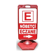 Nöbetçi  Eczane  Reklam ve Yönlendirme Uyari Dubasi A Tabela Kırm