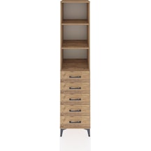 Hyperion Dolap 3 Raflı 5 Çekmeceli 44x44x195 Çam-çam Çam