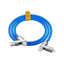 Tip C Typec Kablo 2-ın-2 66w Pd Hızlı Şarj Usb C Usb C İphone Uyumlu İçin İphone Uyumlu İçin Mavi 1m