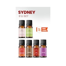 Sydney 6 Lı Oda Kokusu Seti Buhurdanlık Yağı, Difüzör Esansı Ve Esansiyel Uçucu Yağ 10ml X 6 Karışık