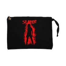 Slayer Shadow Man Siyah Clutch Astarlı Cüzdan / El Çantası Siyah
