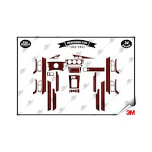 Mercedes E-190 1983-1993 Torpido Konsol Trim Göğüs Maun Kaplama Set 34 Parça Maun