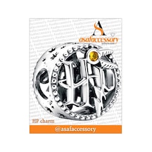 Harry Potter Hp Yuvarlak Charm Gümüş