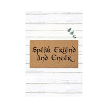 Speak Friend And Enter Yüzüklerin Efendisi Paspas Lotr Paspas Kapı Paspası Standart