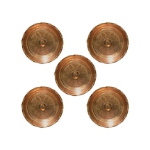 5 Adet Bakır Hamam Tası 20 Cm