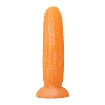 Red Fox 17 Cm Vantuzlu Mısır Şeklinde Silikon Anal Plug