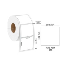 Tanex Barkod Etiketi Termal Eco 100x100 Mm 40 Mm Çap 500 Lü 1 Li Diğer