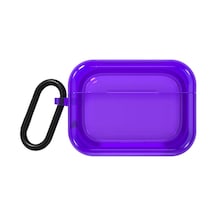 Airpods Pro 2 Uyumlu Kılıf Saydam Jelly Tasarımlı Youngkit Candy Serisi Kılıf Mor
