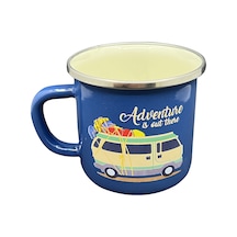 Orcamp Retro Emaye Kupa Bardak Adventure Mavi Out-1900 Çok Renkli