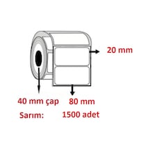 20x80 KUŞE ETİKET( 1500lü )
