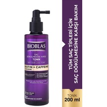 Bioblas Kafein Arjinin Biotin Saç Dökülmesi Karşıtı Tonik 200 Ml Besleyici, Güçlendirici, Dökülme Karşıtı