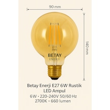 Led Fılament Rustik Ampul Kes 606