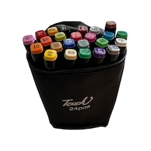 Touch Artist Çift Uçlu Marker Kalem Seti 24lü Renk Çantalı