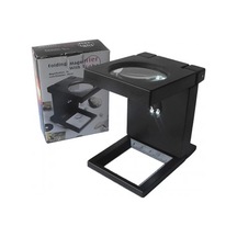 Katlanır Plastık,led Işıklı Test Cıhazı Büyüteç 2.5x90mm Dd34d