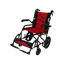 Poylin P806 Ekstra Kırmızı Frenli Tekerlekli Sandalye