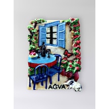 Ağva Polyester Kabartmalı Magnet 5 X 6,5 Cm Dekoratif Hediyelik Buzdolabı Süsü Kod:1683