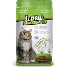 Jungle Tavuklu ve Balıklı Yetişkin Kedi Maması 15 KG