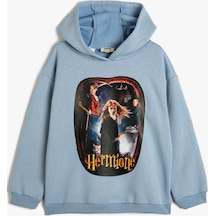 Koton Harry Potter Sweatshirt Lisanslı Uzun Kollu Şardonlu Mavi 4wkg10485ak 4WKG10485AK627 Mavi