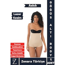 İç Göstermez Kaymaz Sıkılaştıran Şekillendiren Toparlayan Lazer Kesim Askılı Gögüs Altı Body Korse Ten