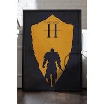 Dark Souls Siyah Ahşap Çerçeveli Poster, Dekoratif Oyun Duvar Tablosu