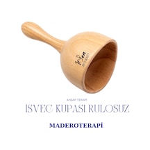 Maderoterapi İsveç Kupası Ahşap Masaj Aleti Kahverengi