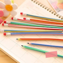 5 Adet Silgili Kalem Eğilip Bükülebilir Esnek Kalem