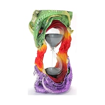 Kum Saati Dragon Ejderha Polyester Cam Feng Şui