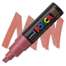 Uni Posca Marker Pc-8K 8.0 Mm Metallic Red