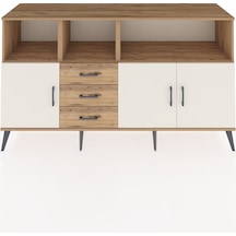 Kronos Konsol 5 Raflı 3 Çekmeceli 3 Kapaklı 176x59x99 Çam-aytaşı/ Çam-aytaşı/çam