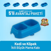 Kedi Ve Köpek İkili Büyük Mama Kabı - 5 Adet