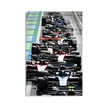 Formula 1 Başlangıç Gridi F1 Cam Tablo Formula 1 Duvar Dekoru 3
