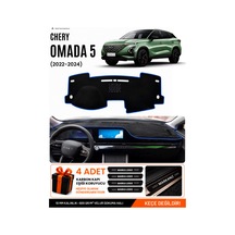 Chery Omada 5 2022-2024 Uyumlu Torpido Koruma, Torpido Örtüsü, Torpido Kılıfı - Siyah Mavi
