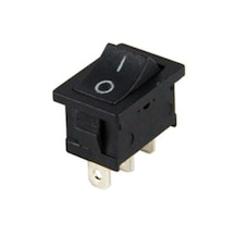 Mini Işıksız Anahtar On-Off 3P (Siyah)