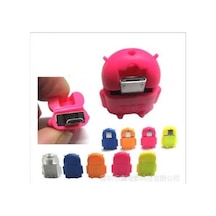 Android Adam Micro Usb Otg Çevirici - Pembe