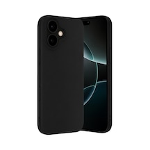 Apple Uyumlu   iPhone 17 Nano İçi Kadife Silikon - Siyah