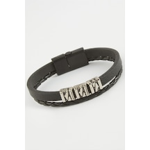 Ilkeshop Kaliteli Mıknatıslı Suni Deri Bileklik-siyah Çok Renkli 98584891