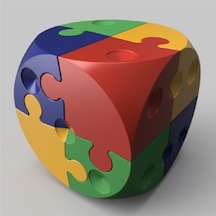 Bulmaca Küpü - Zar Albert Karlen'ın Puzzle Dice Küpü