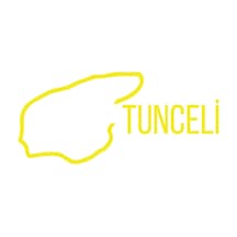 Tunceli Harita Araba Sticker 17x17 Cm Sarı