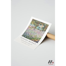 Claude Monet Iris Bahçesi, Çerçevesiz Yüksek Kalite Duvar Afişi - Modern Ev Dekorasyonu