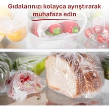 3'lü Çok Al Az Öde Ekonomik Paket Orta Boy 90'lı Buzdolabı Poşeti, Sızdırmaz & Bpa İçermez Gıda Saklama Torbası, Et, Tavuk, Balık, Sebze, Meyve, Çorba, Sos, Peynir, Kuruyemiş, Sandviç