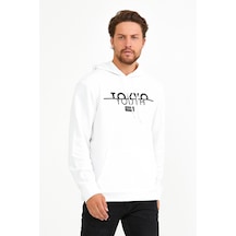 Erkek Kapşonlu Regular Fit Tokyo Baskılı Sweatshirt Spr22sw164 001