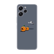 Xiaomi Redmi 12 128 Gb 4 Gb Ram Kılıf Desenli Silikon Orange Escape 1374