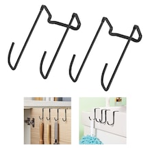 Paslanmaz Çelik Banyo İçin Askılık L Model -al4839 2 Adet Siyah