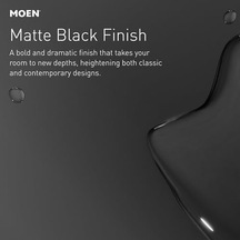 Gibson Mat Siyah Posi-sıcaklık Basınç Dengeleyici Çevre Dostu Modern Duş Süsü, Valf Gerekli, T2902epbl
