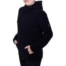 Ghassy Co.Kadın Kapşonlu Fermuarlı Polar Sweatshirt 152529819