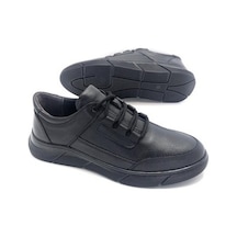 Umut Hakiki Deri Tam Ortopedik Kışlık Erkek Ayakkabı-Siyah (552976641) Siyah