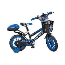 Mito Badkıt 15" Siyah-Mavi Çocuk Bisikleti 4 Tekerlekli
